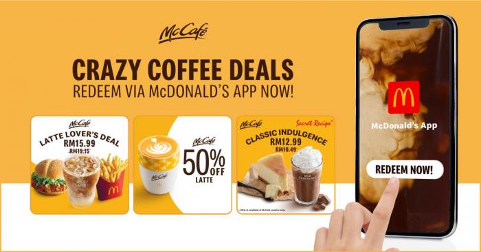McDonald's McCafe Crazy Coffee Deals Promotion (11 October 2019)
