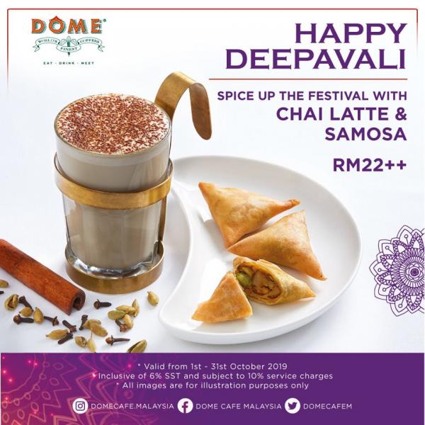 Dome Cafe Deepavali Promotion at Genting Highlands Premium Outlets (1 October 2019 - 31 October 2019)