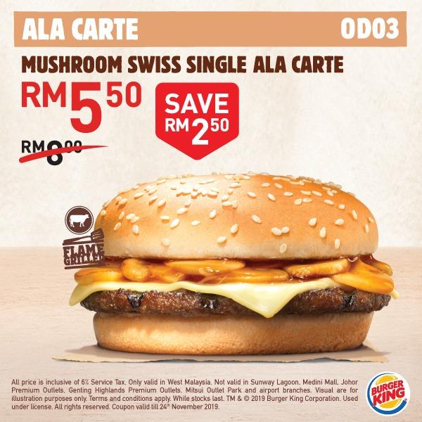 Burger King Digital Coupon (valid until 24 November 2019)