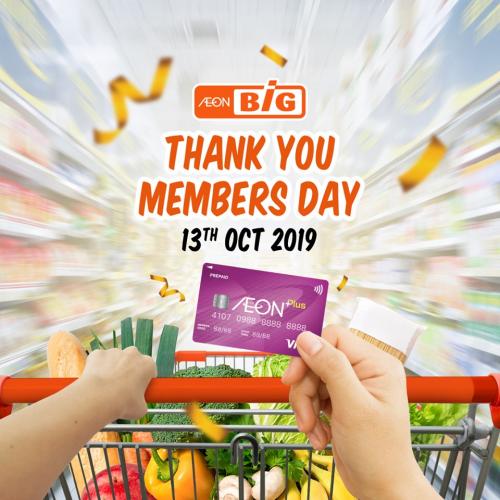 AEON BiG Thank You Members Day Promotion (13 October 2019)