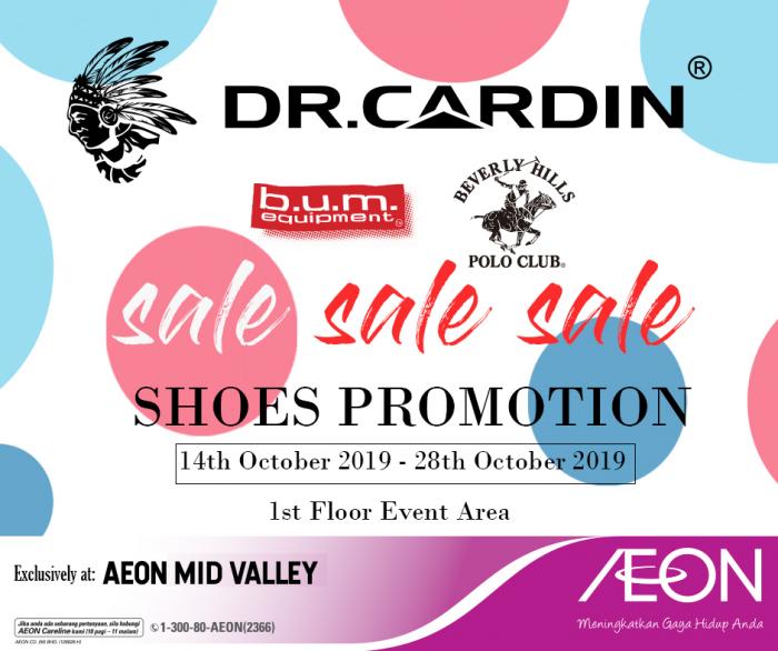 AEON Mid Valley Shoes Promotion (14 October 2019 - 28 October 2019)