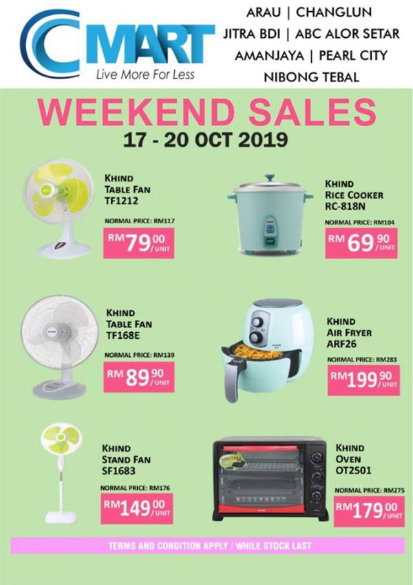 C-MART Weekend Sales Promotion (17 October 2019 - 20 October 2019)