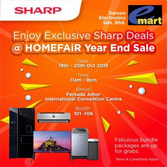 Sharp Year End Sale at HOMEFAiR Persada Johor (18 Oct 2019 - 20 Oct 2019)