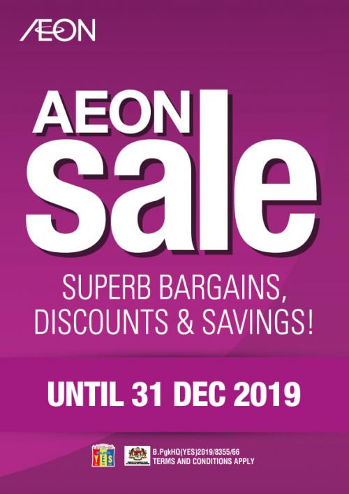 AEON Year End Sale (valid until 31 December 2019)