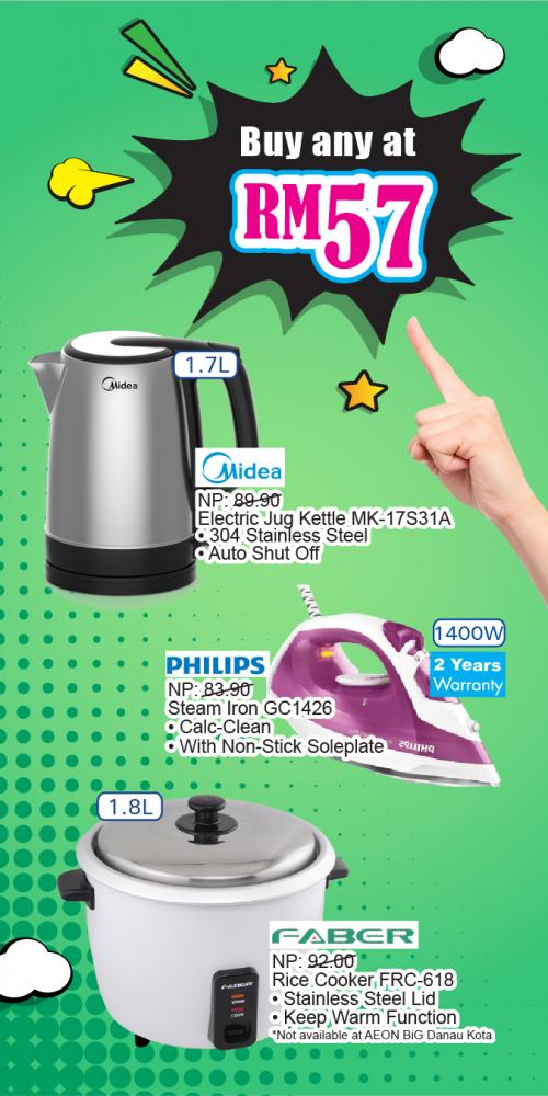 AEON BiG Electrical Appliance Promotion (valid until 24 October 2019)