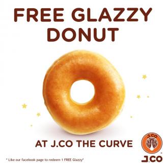 J.CO Donuts & Coffee FREE Glazzy Donut at The Curve (16 October 2019 - 18 October 2019)