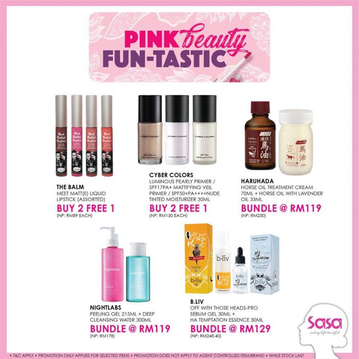 Sasa Pink Beauty Fun-Tastic Promotion (18 October 2019 - 20 October 2019)
