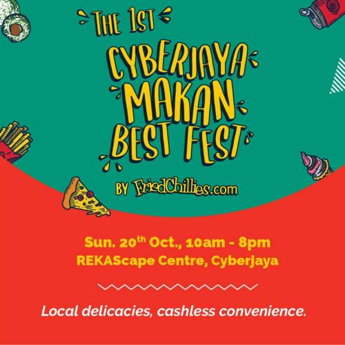 Cyberjaya Makan Best Fest Win Up To RM5 Cashback Promotion Pay with Boost (20 October 2019)