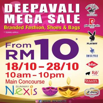 Deepavali Mega Sale Price from RM10 at Sunway Nexis (18 October 2019 - 28 October 2019)