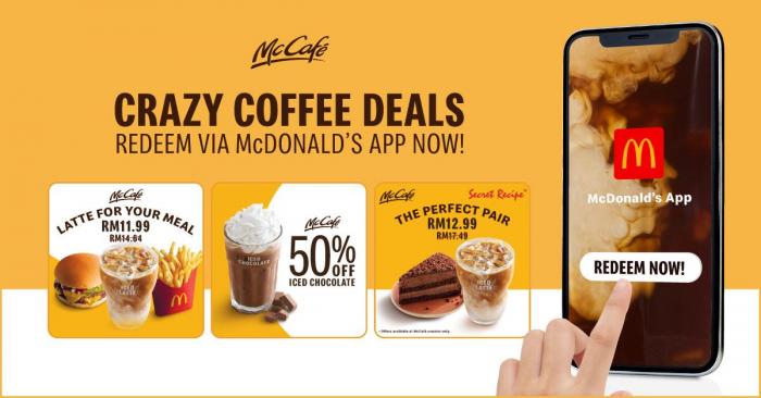 McDonald's McCafe Crazy Coffee Deals Promotion (21 October 2019)