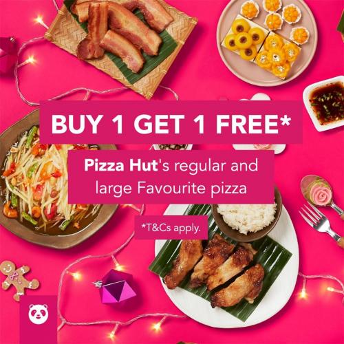 Food Panda Pizza Hut Buy 1 FREE 1 Promotion (15 December 2019 onwards)