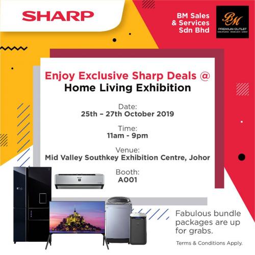 Sharp Exclusive Deals at Home Living Exhibition Mid Valley Southkey (25 October 2019 - 27 October 2019)