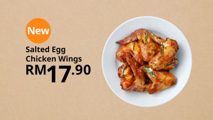 IKEA Salted Egg Chicken Wings Promotion only RM17.90 (valid until 31 December 2019)