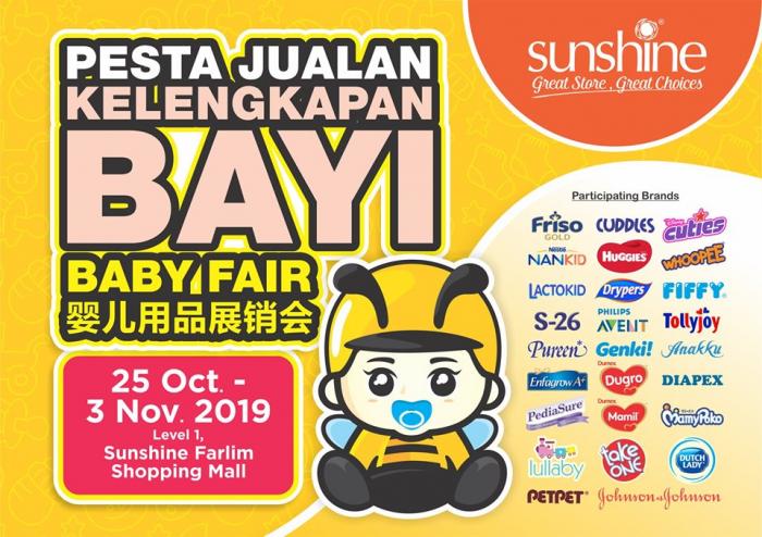 Sunshine Farlim Baby Fair Promotion (25 October 2019 - 3 November 2019)