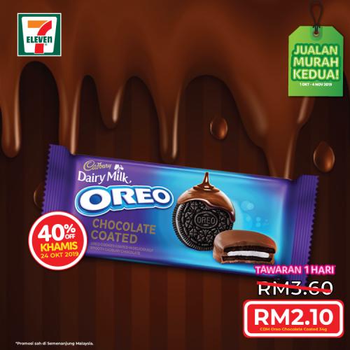 7-Eleven Cadbury Oreo Chocolate Coated Promotion 40% OFF (24 October 2019)
