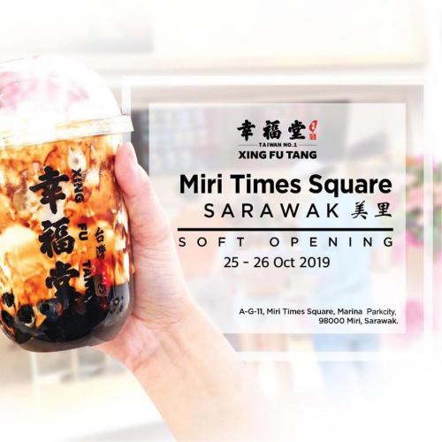 Xing Fu Tang Miri Times Square Opening Promotion 50% OFF Second Cup (25 October 2019 - 26 October 2019)