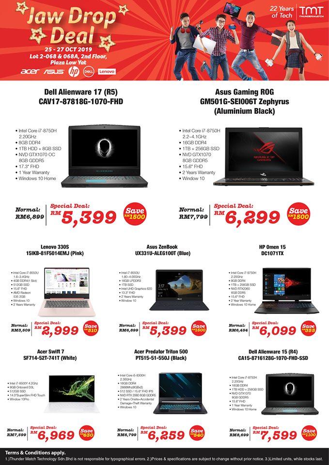 TMT Jaw Drop Promotion at Plaza Low Yat (25 October 2019 - 27 October 2019)