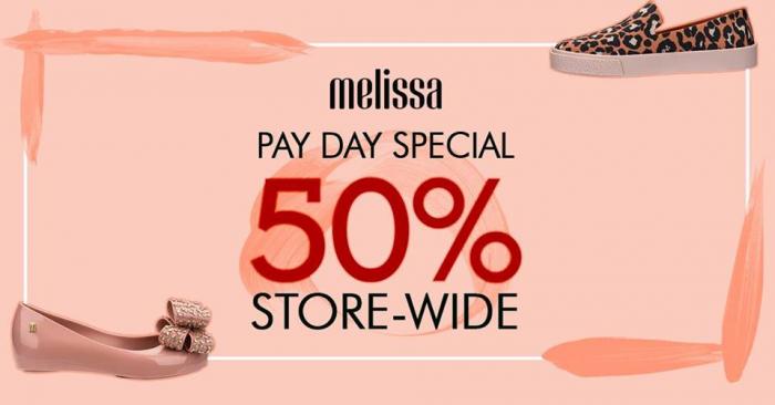 Melissa Mid Valley Megamall Pay Day Special 50% off Storewide (30 October 2019 - 31 October 2019)