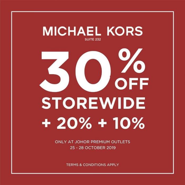 Michael Kors Special Sale at Johor Premium Outlets (25 October 2019 - 28 October 2019)