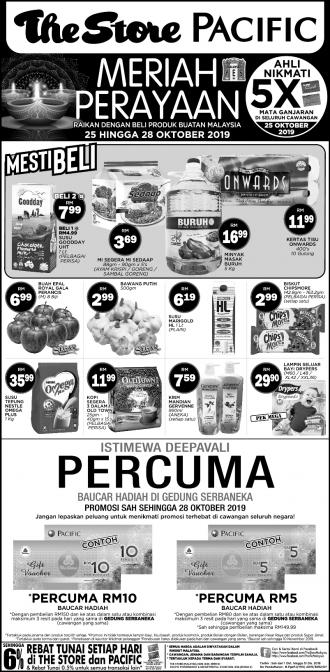 The Store and Pacific Hypermarket Deepavali Promotion (25 October 2019 - 28 October 2019)