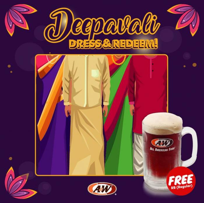 A&W Deepavali Promotion FREE Regular RB (27 October 2019)