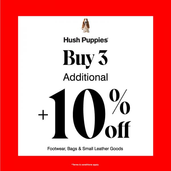 Hush Puppies Sale Additional 10% OFF at Genting Highlands Premium Outlets (24 October 2019 - 3 November 2019)