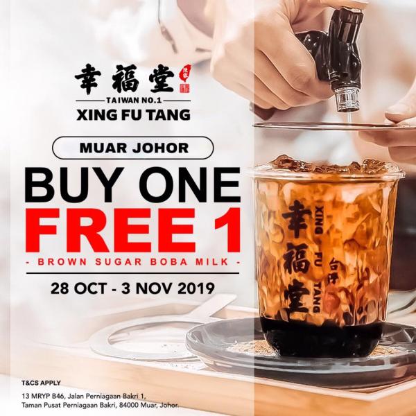 Xing Fu Tang Muar Johor Buy 1 FREE 1 Promotion (28 October 2019 - 3 November 2019)