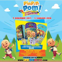 Upin Ipin Store Back to School Promotion (9 December 2017 - 5 January 2018)
