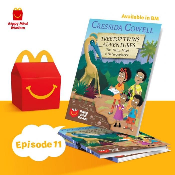 McDonald's FREE Happy Meal Readers Episode 11 -The Twins Meet a Hatzegopteryx