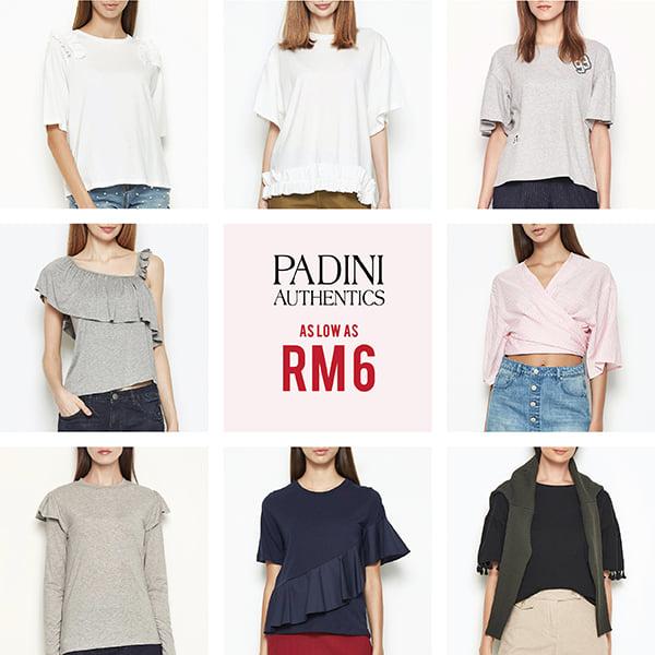 Padini Authentics Ladies Tops Online Sale as low as RM6 (31 October 2019 onwards)