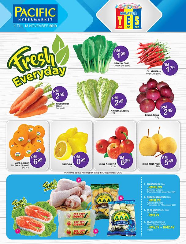 Pacific Hypermarket Year End Sale Promotion Catalogue (1 November 2019 - 13 November 2019)
