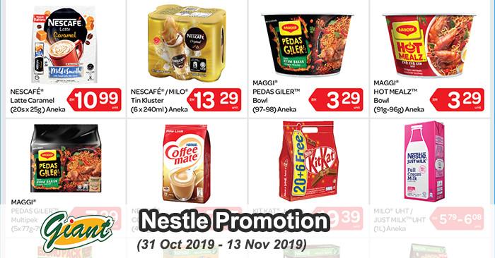 Giant Nestle Promotion RM3 Instant Rebate (31 Oct 2019 - 13 Nov 2019)
