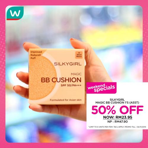Watsons Cosmetics Promotion Sale Up To 50% OFF (1 November 2019 - 4 November 2019)