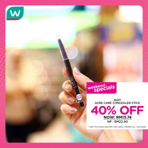 Watsons Cosmetics Promotion Sale Up To 50% OFF (1 November 2019 - 4 November 2019)