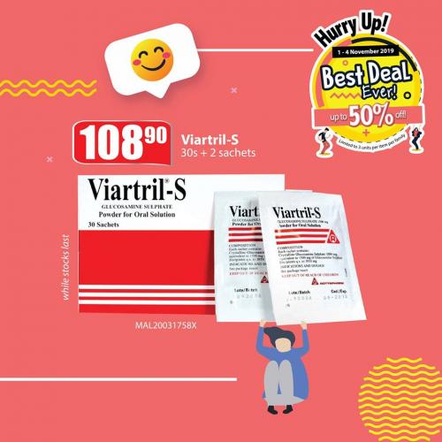 CARiNG PHARMACY Best Deal Ever Promotion Discount Up To 50% (1 November 2019 - 4 November 2019)