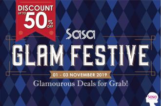 Sasa Glam Festive Promotion Discount Up To 50% (1 November 2019 - 3 November 2019)