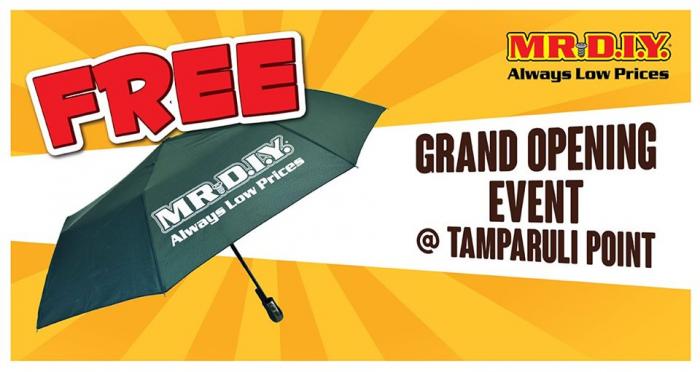 MR DIY Tamparuli Point Opening Promotion (28 Dec 2019 - 29 Dec 2019)