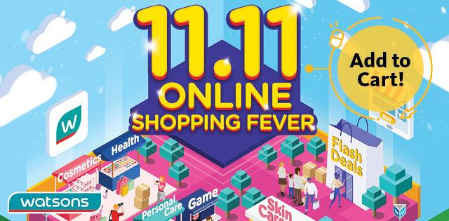 Watsons 11.11 Online Sale RM11 OFF Promo Code Promotion With Maybank Cards (4 November 2019 - 13 November 2019)