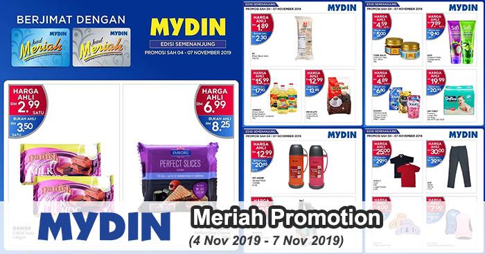 MYDIN Meriah Member Promotion (4 Nov 2019 - 7 Nov 2019)