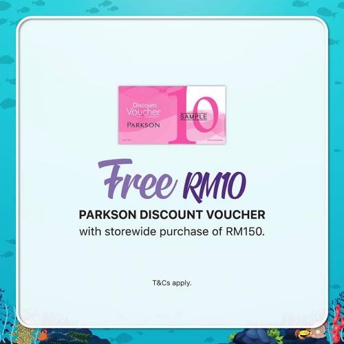 Parkson 3 Days Voucher Special Promotion FREE Voucher (8 November 2019 - 10 November 2019)