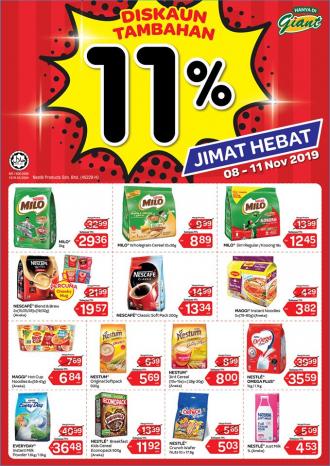 Giant Nestle Promotion Additional Discount 11% (8 Nov 2019 - 11 Nov 2019)