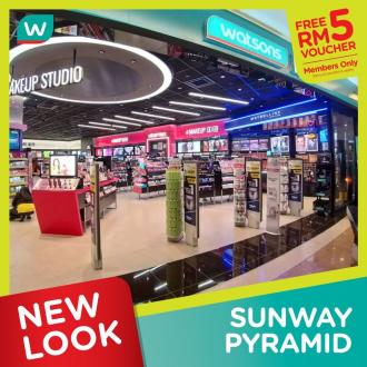 Watsons Sunway Pyramid New Look Promotion FREE RM5 Voucher (7 Nov 2019 - 12 Nov 2019)