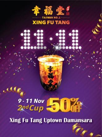 Xing Fu Tang Uptown Damansara 11.11 Single Day Sale 50% OFF 2nd Cup (9 November 2019 - 11 November 2019)