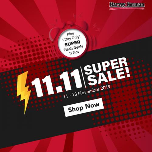 Harvey Norman 11.11 Super Sale Promotion (11 November 2019 - 13 November 2019)