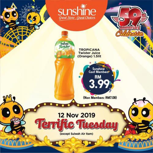 Sunshine Terrific Tuesday Promotion (12 November 2019)
