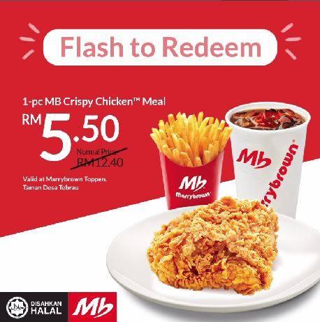 Marrybrown Toppen Johor Opening Promotion RM5.50 Value Meals (13 November 2019 - 31 December 2019)