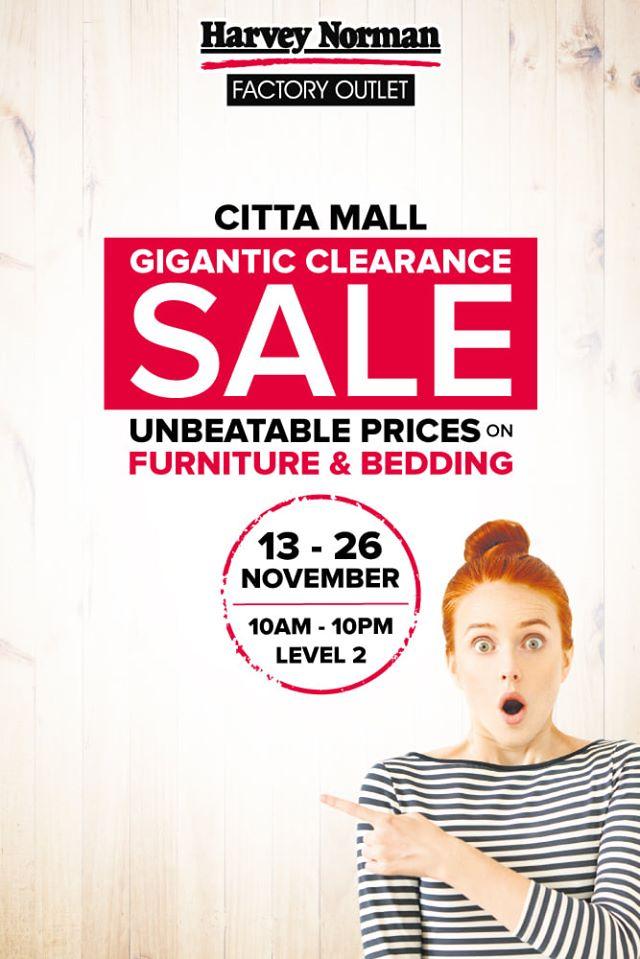 Harvey Norman Citta Mall Gigantic Clearance Sale (13 November 2019 26