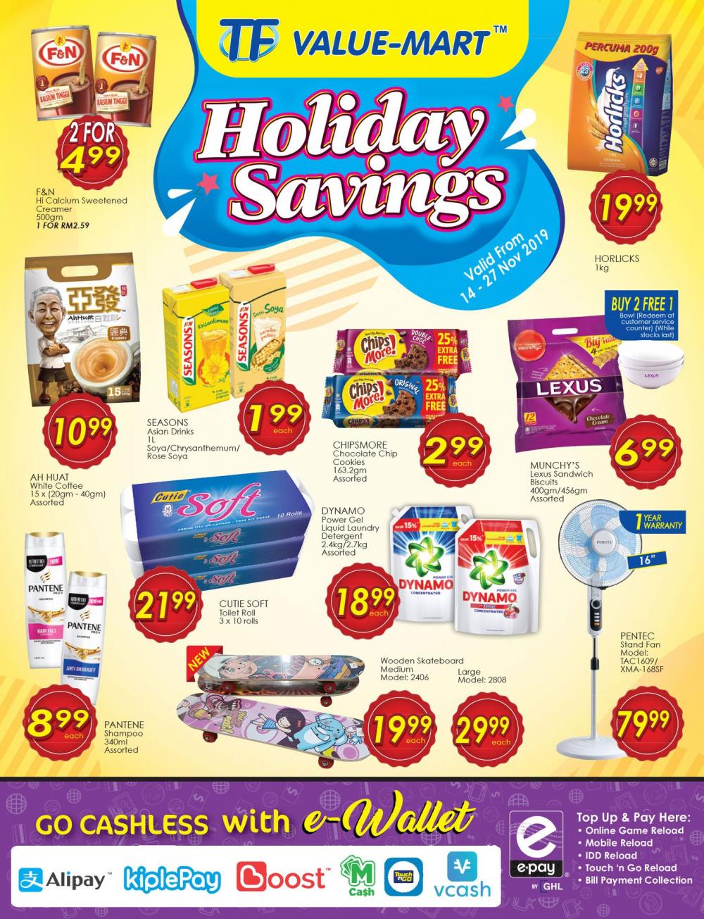 TF Value-Mart School Holiday Promotion Catalogue (14 November 2019 - 27 November 2019)