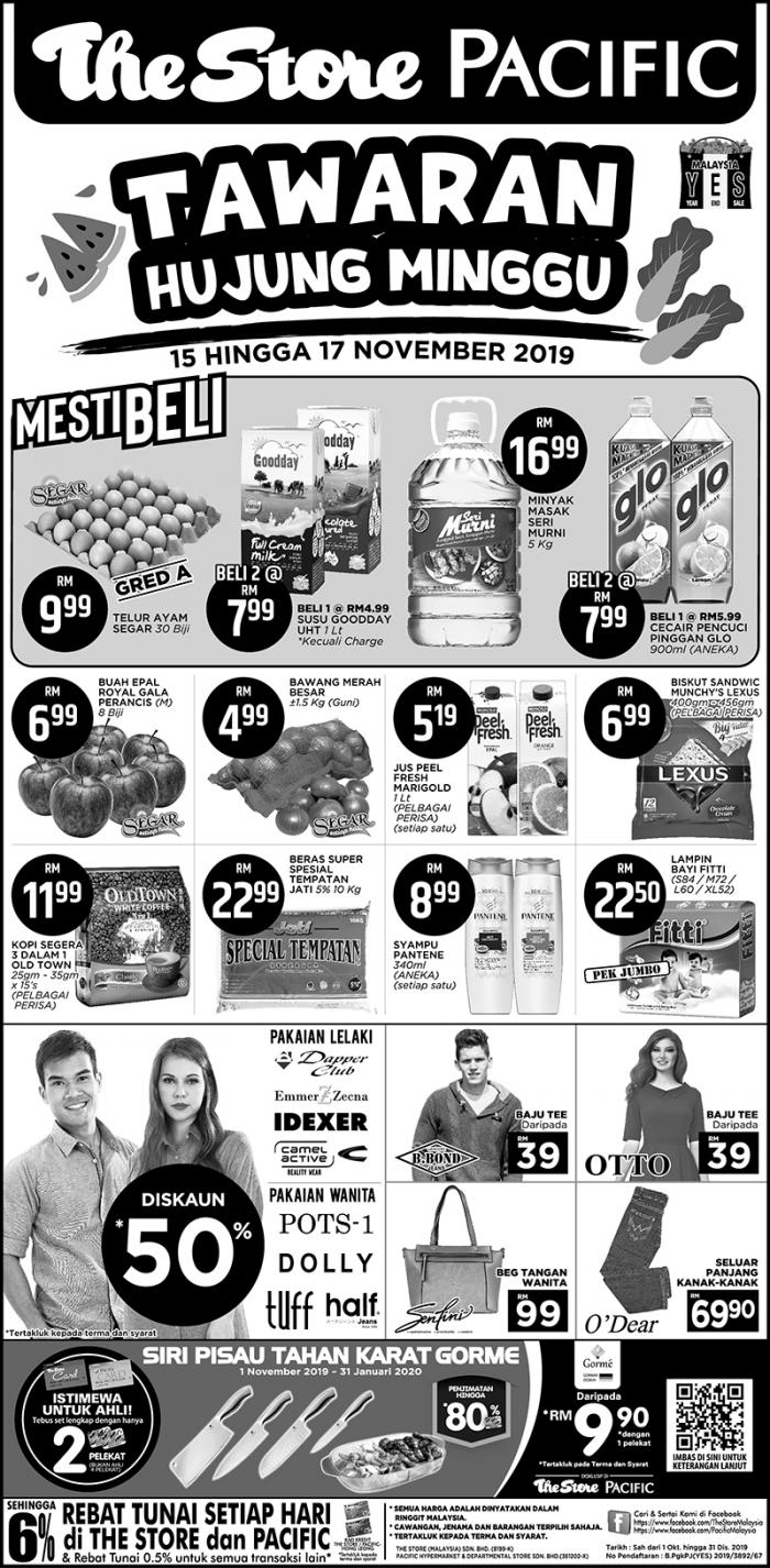 The Store and Pacific Hypermarket Weekend Promotion (15 November 2019 - 17 November 2019)
