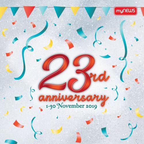 myNEWS.com 23rd Anniversary Promotion 23% OFF (1 November 2019 - 30 November 2019)